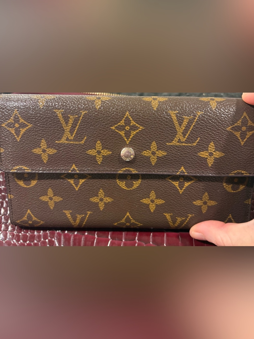 Louis Vuitton Monogram Canvas Wallet with COA